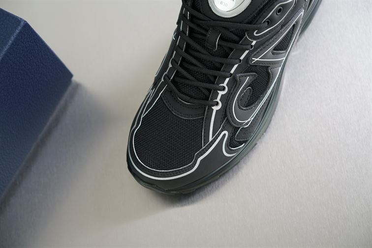 DIOR B30 SNEAKER BLACK MESH AND TECHNICAL FABRIC – DO074