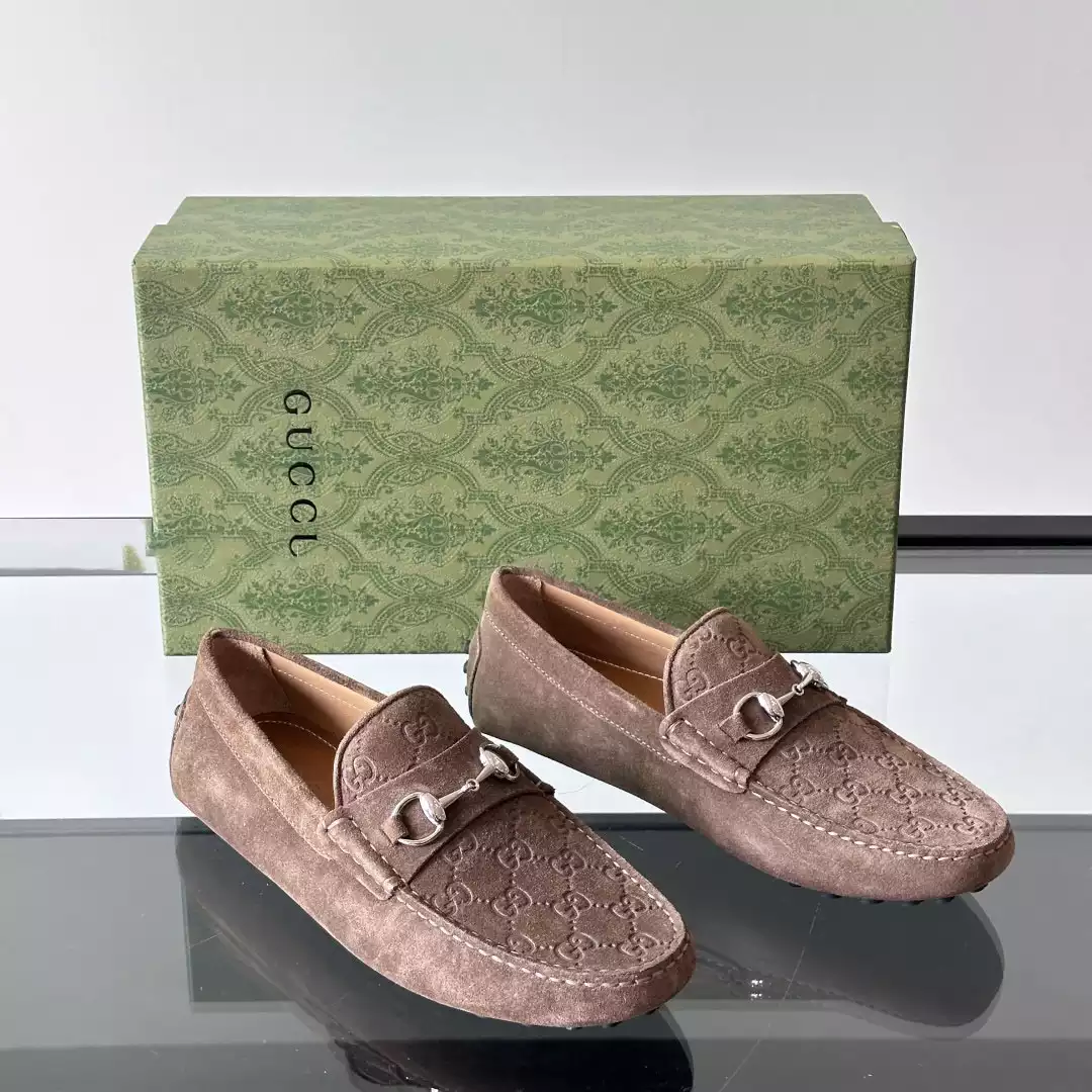 MEN’S DRIVER WITH HORSEBIT IN DARK BROWN – GL095