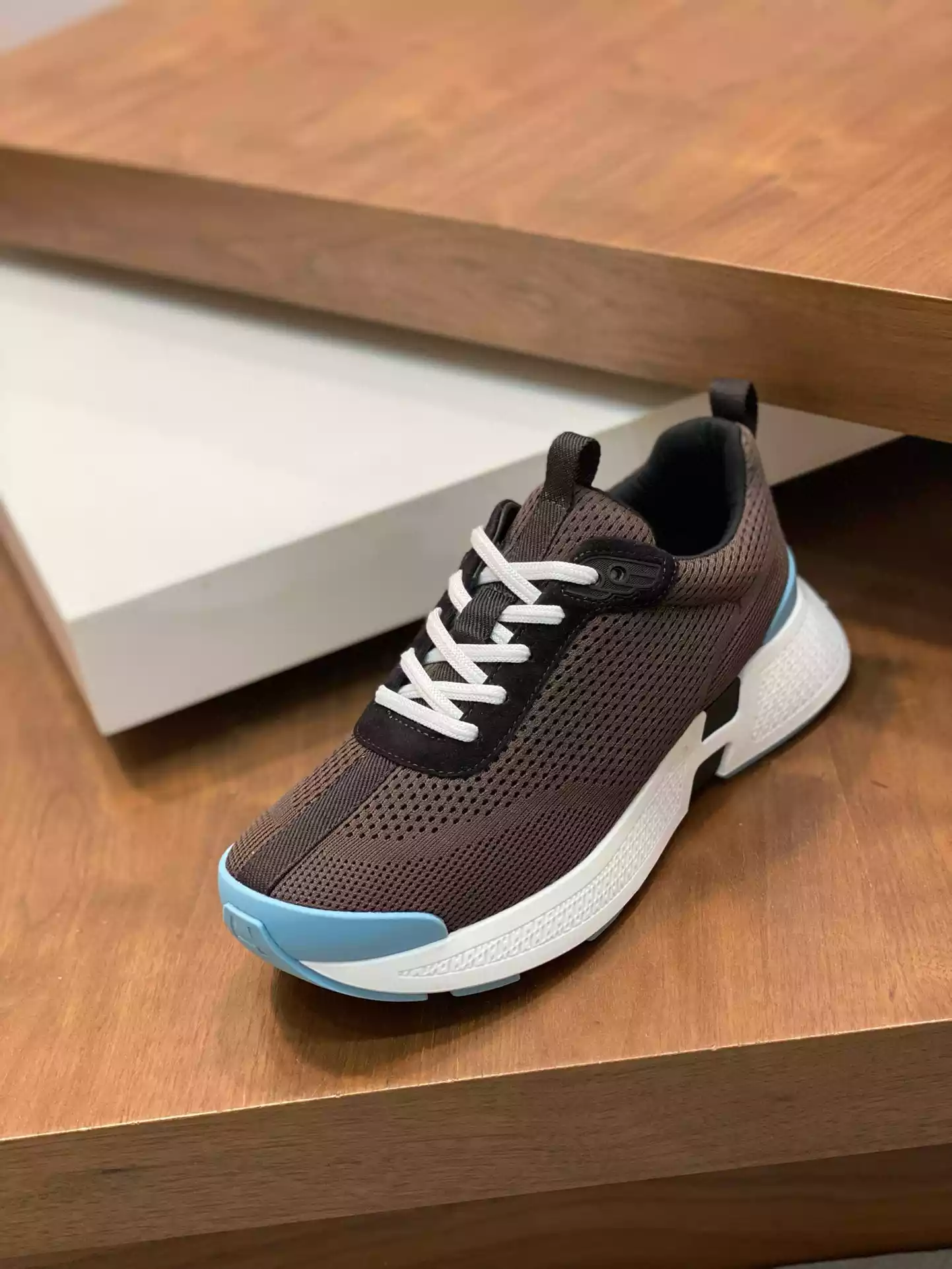 Hermes Heros Sneakers in Black Knit and Black Suede – HM001