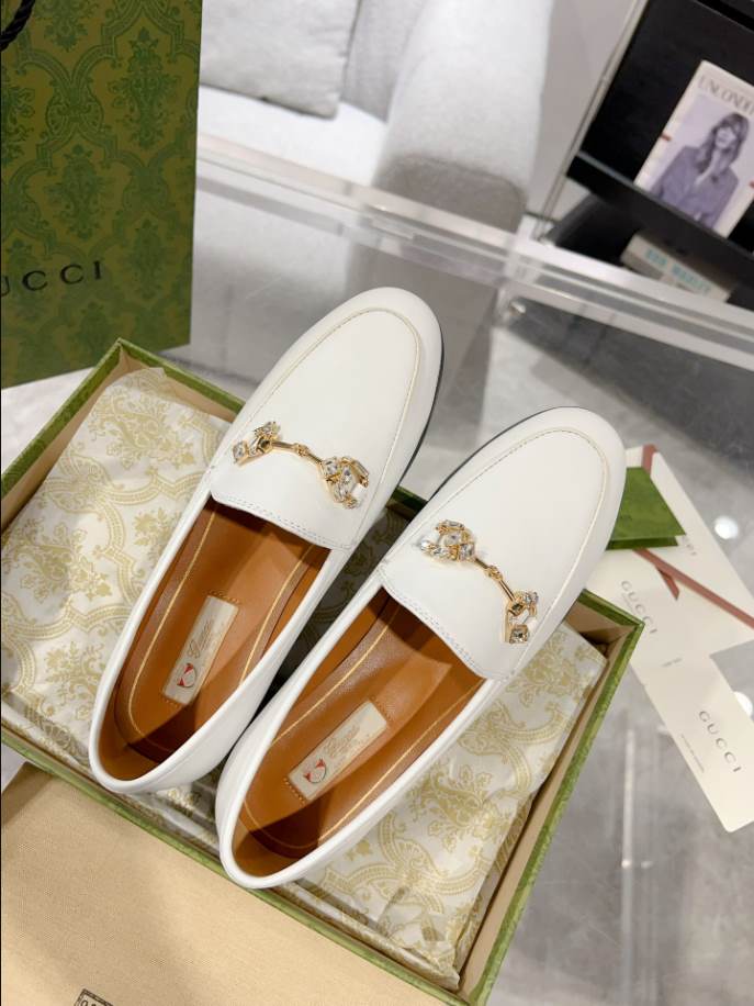 Gucci Jordaan White Black Loafer – GL070
