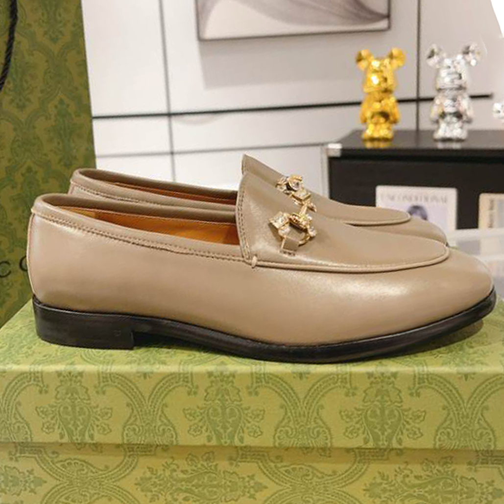 Gucci Jordaan Brown Leather Loafer – GL073