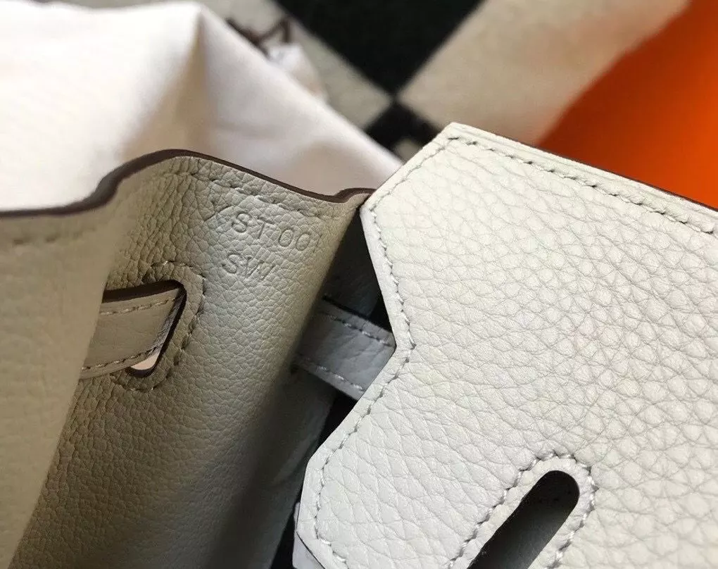 Hermes Birkin 30cm Bag In Pearl Grey Clemence Leather GHW – HW027