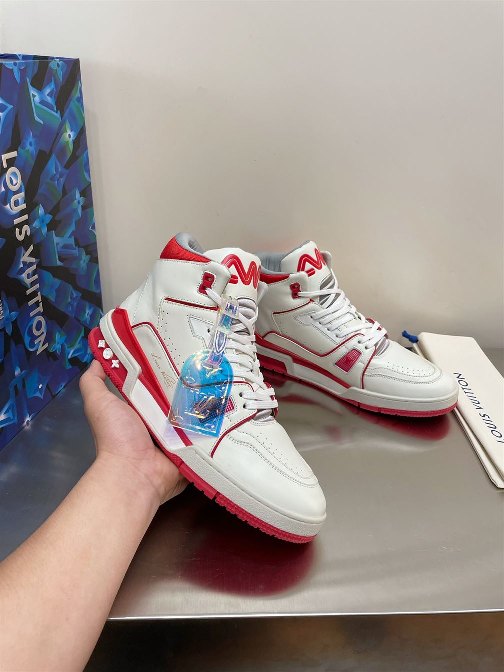 LOUIS VUITTON LV TRAINER SNEAKER BOOT – LVS070