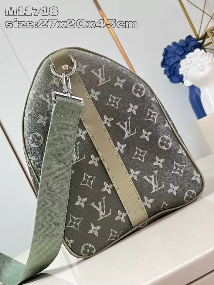 LV Keepall Bandoulière 45 in Khaki Monogram Gradient Canvas – LW178