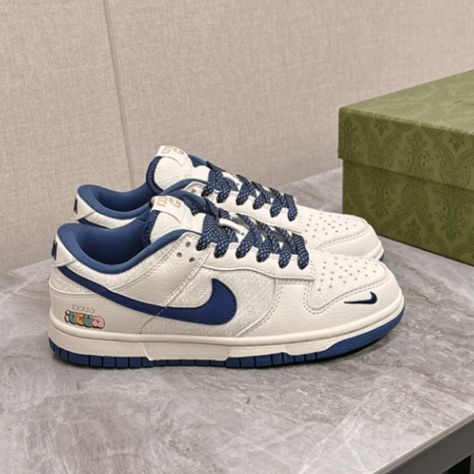 Nike SB Dunk Low x Gucci White Blue Sneaker – GCC162