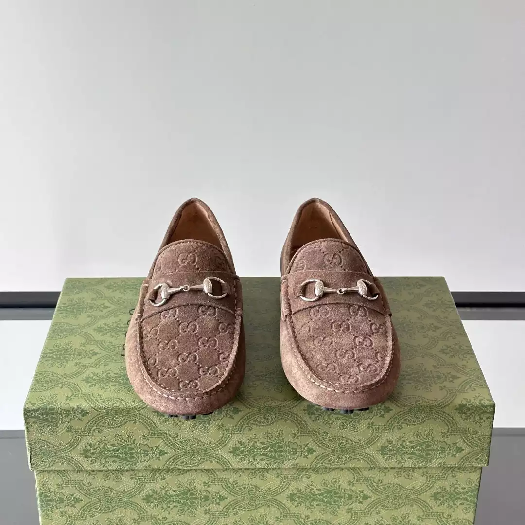 MEN’S DRIVER WITH HORSEBIT IN DARK BROWN – GL095