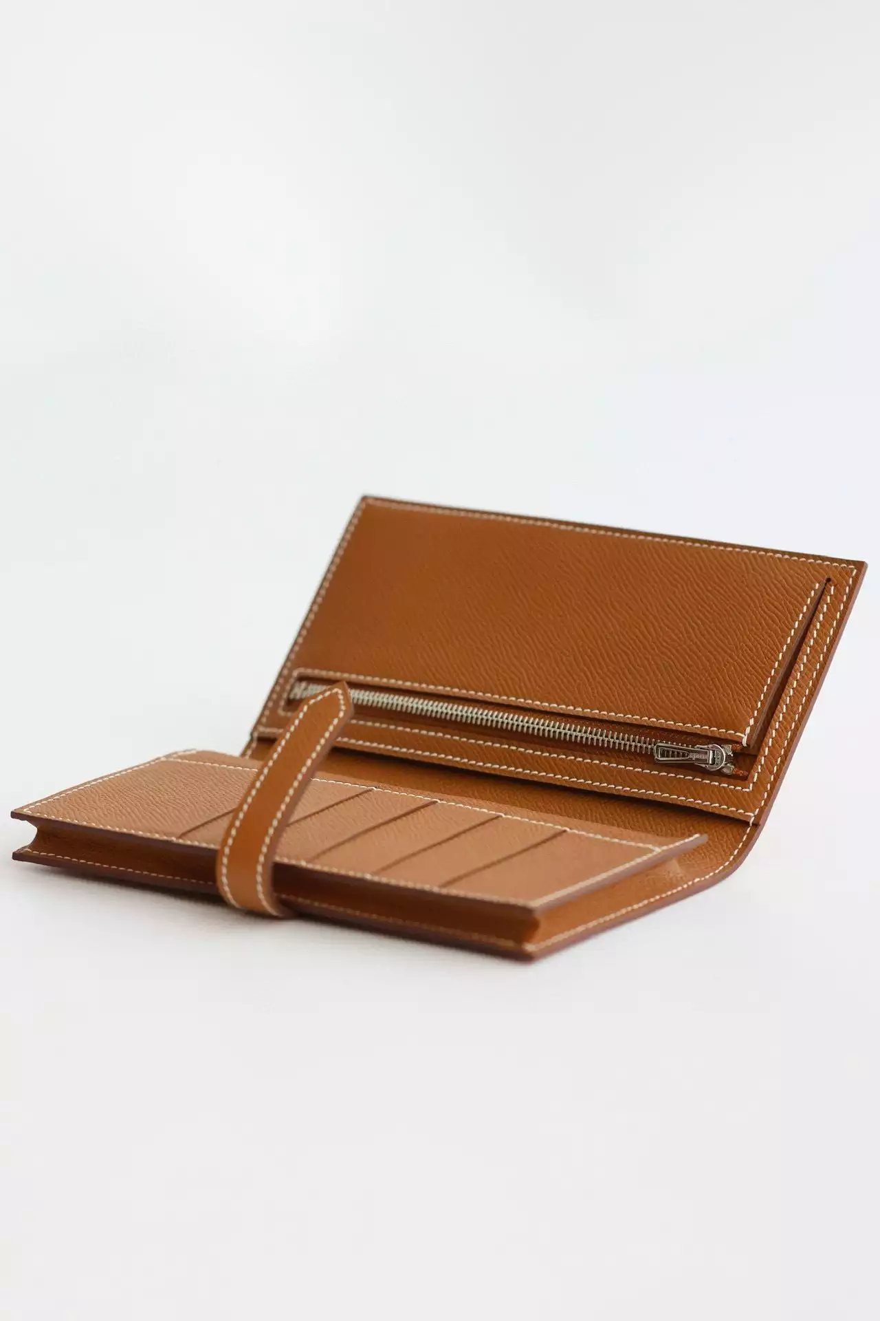 Hermes Bearn Long Handmade Wallet in Gold Epsom Calfskin – HW145
