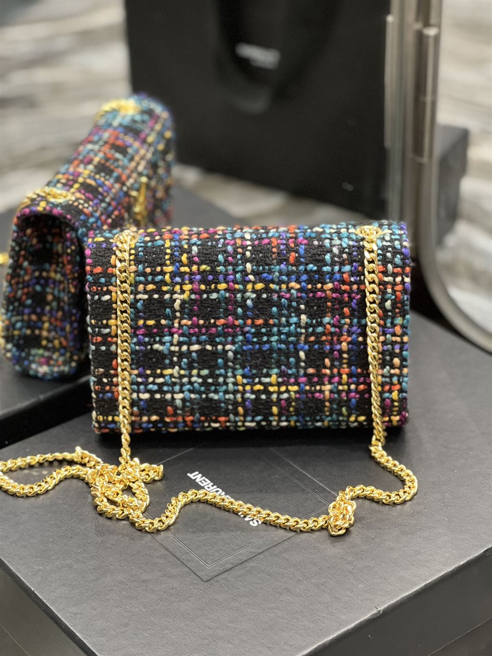 YSL LOULOU Nero & Multicolor Bag – YB023