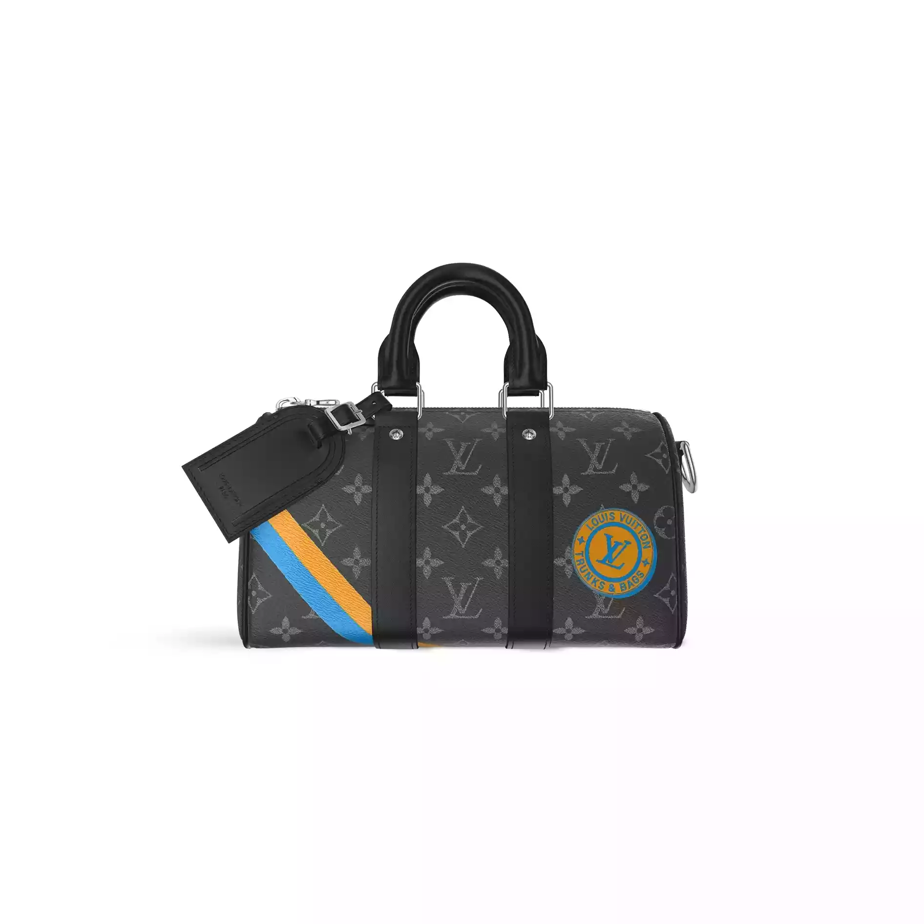 KEEPALL BANDOULIERE 25 BLACK MONOGRAM ECLIPSE – LW306