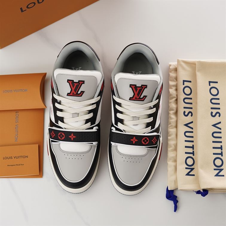 LOUIS VUITTON LV TRAINER SNEAKER RED – LVS182