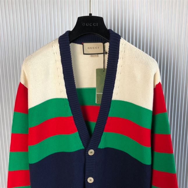 GUCCI COTTON AND WOOL BLEND CARDIGAN – GCK034