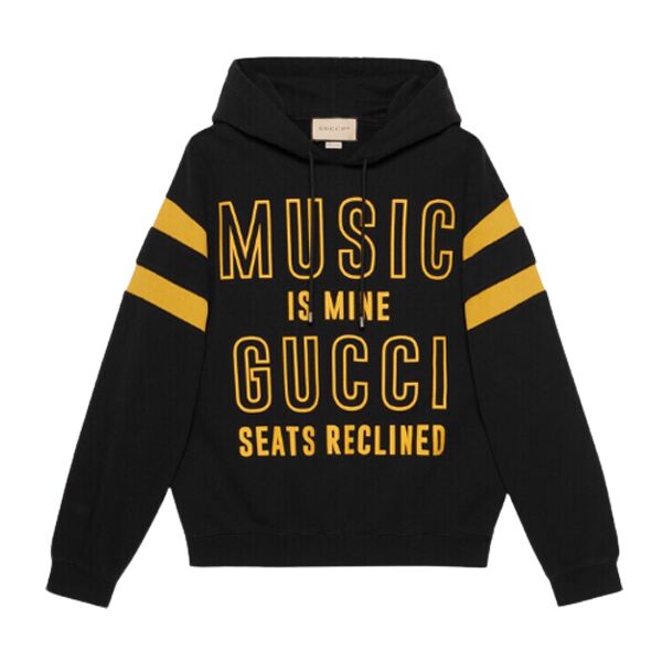 GUCCI 100 COTTON SWEATSHIRT IN BLACK – GCK013