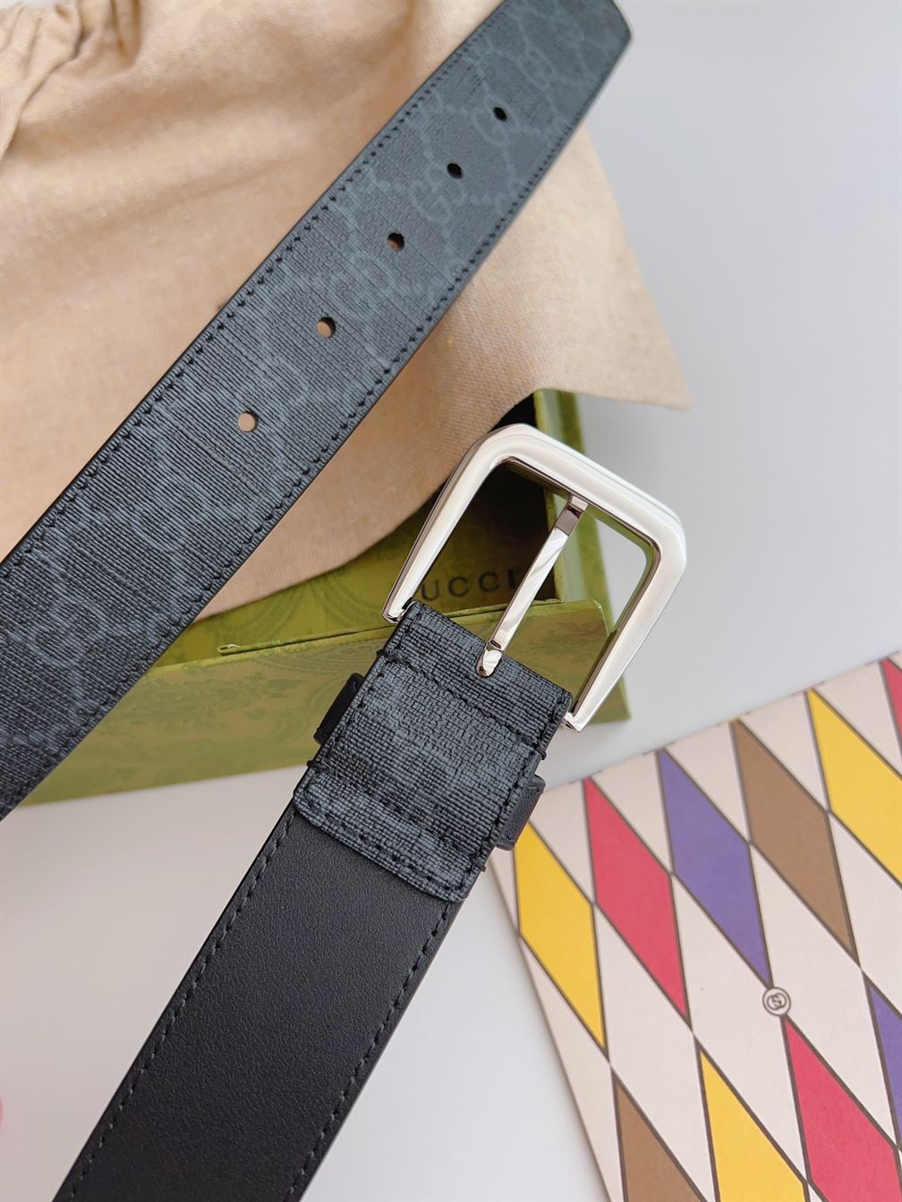 GUCCI BELT WITH INTERLOCKING G DETAIL – GB039