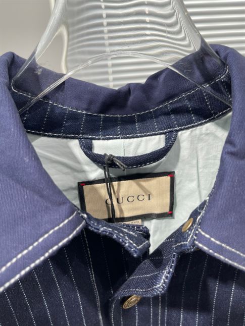 GUCCI PINSTRIPE DENIM JACKET – GCJ042