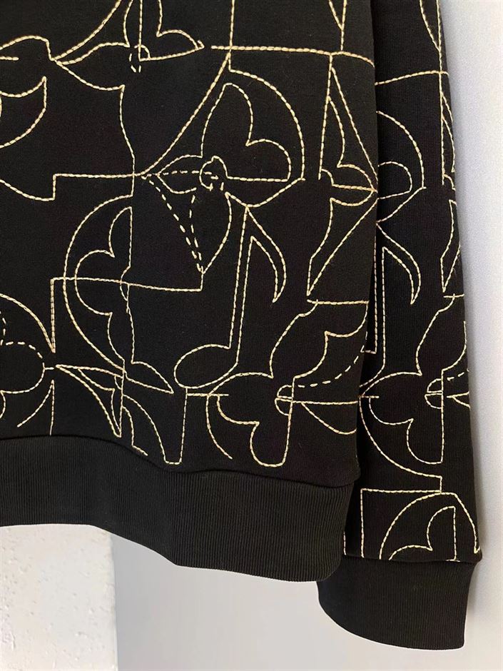 LOUIS VUITTON MUSIC LINE EMBROIDERED CREWNECK – LVH031