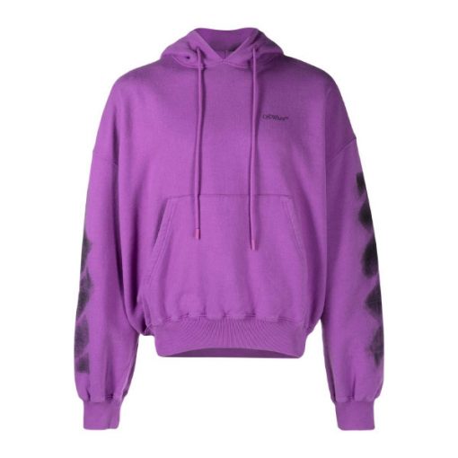 OFF-WHITE ARROWS-PRINT DRAWSTRING HOODIE – OS013
