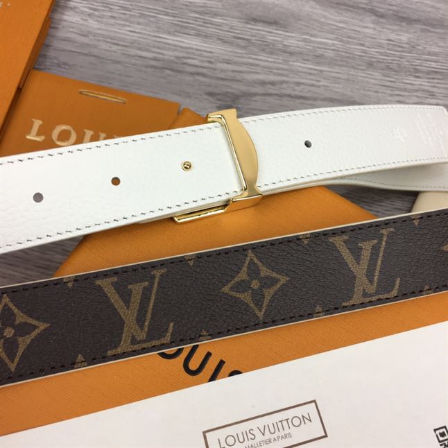 LOUIS VUITTON LV INITIALES 30MM REVERSIBLE BELT MONOGAM – LBE087