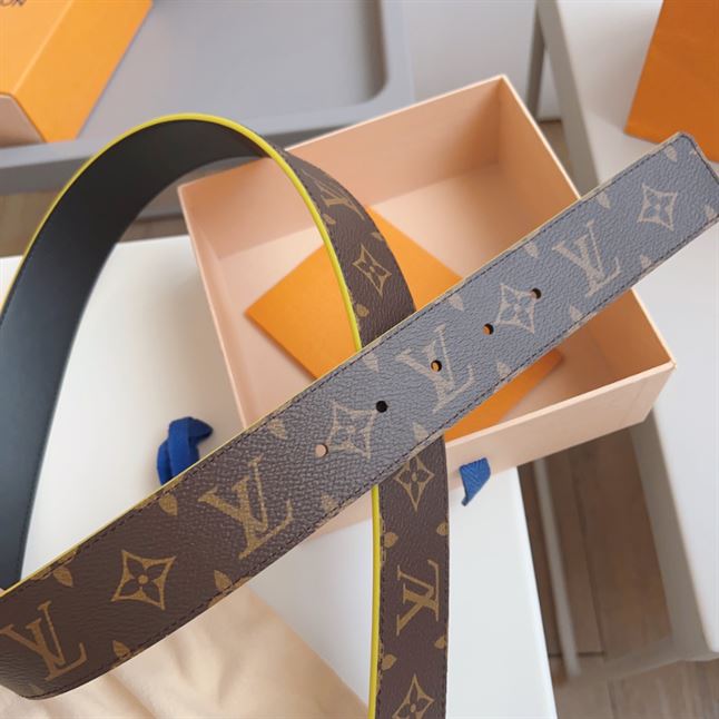 LOUIS VUITTON INITIALES 40MM REVERSIBLE MONOGRAM MACASSAR CANVAS – LBE061