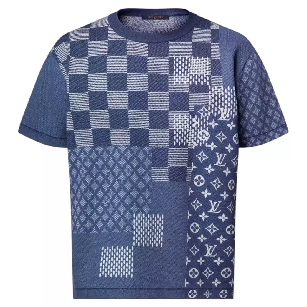 X NIGO SHORT-SLEEVED KNITTED CREWNECK – LVTS095