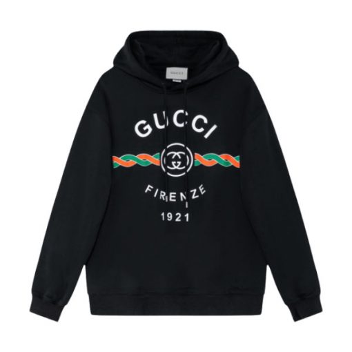 GUCCI COTTON ‘GUCCI FIRENZE 1921’ HOODED SWEATSHIRT – GCK050