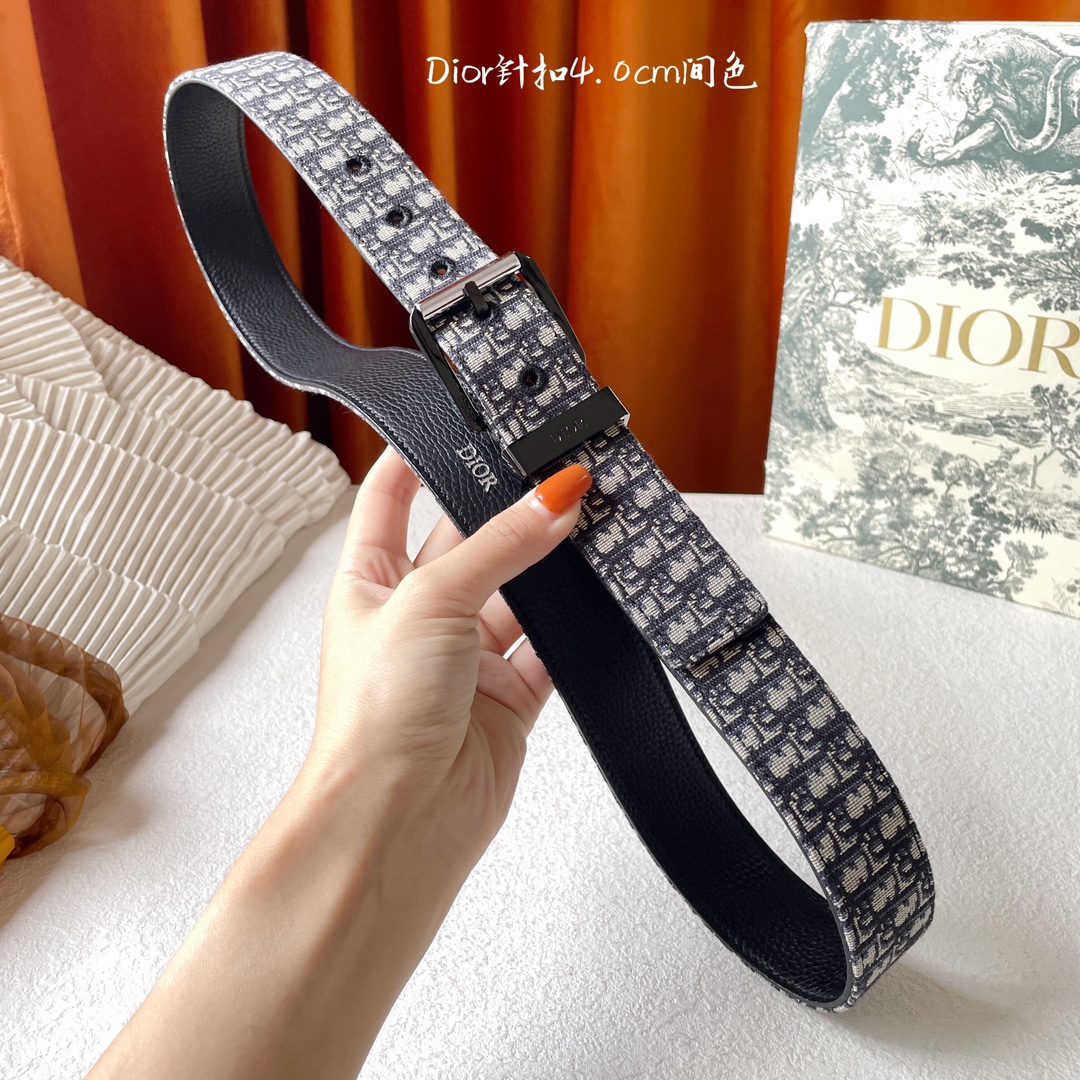 Belt Beige and Black Micro Dior Oblique – DB021