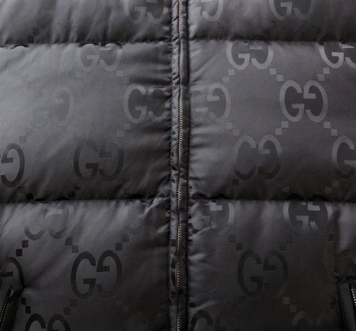 GUCCI JUMBO GG NYLON CANVAS GOOSE-DOWN JACKET BLACK – GCJ044