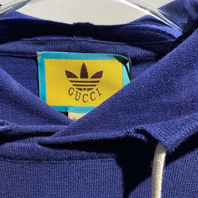 GUCCI X ADIDAS WOOL SWEATSHIRT DARK BLUE – GCK044