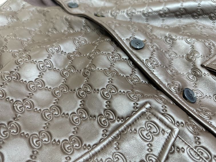 GUCCI GG LEATHER BOMBER JACKET – GCJ040