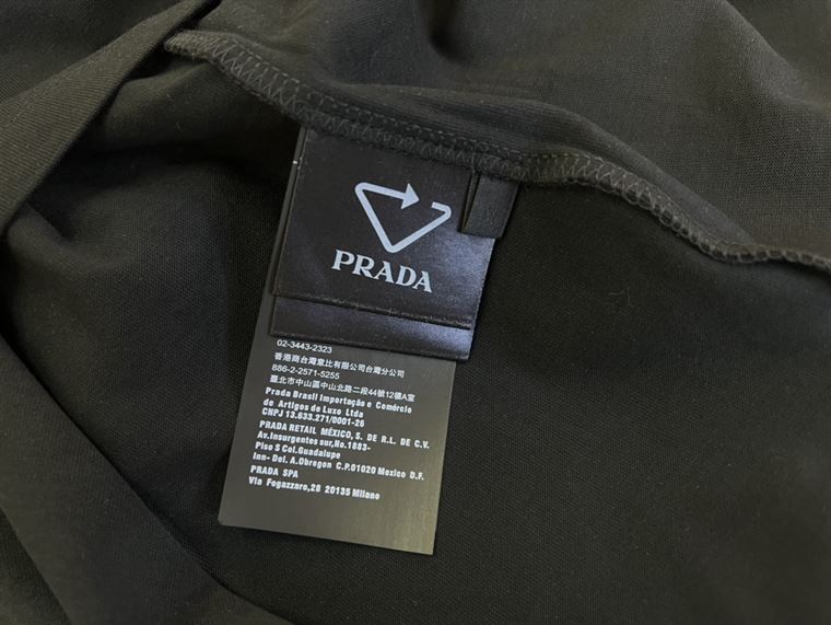 PRADA COTTON T-SHIRT BLACK – PT005