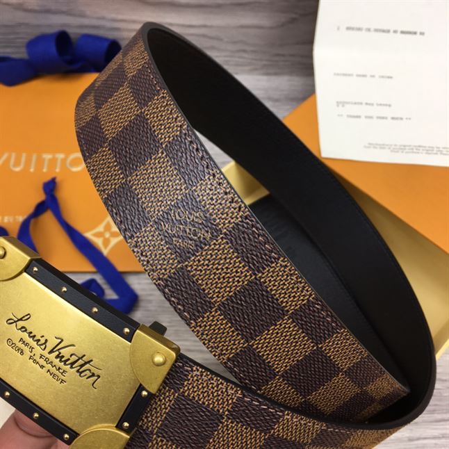 LV DAMIER EBENE NEO TRUNK 40MM REVERSIBLE BELT – LBE066