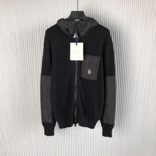 MONCLER HOODED WOOL CARDIGAN – MC041