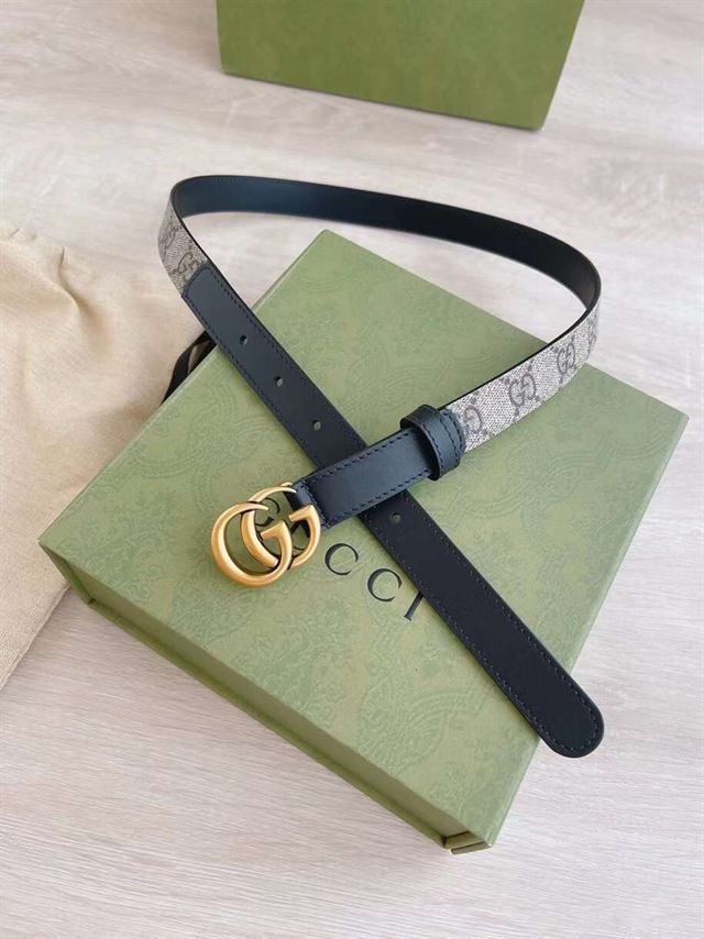 GUCCI GG BELT WITH DOUBLE G BUCKLE – GB005