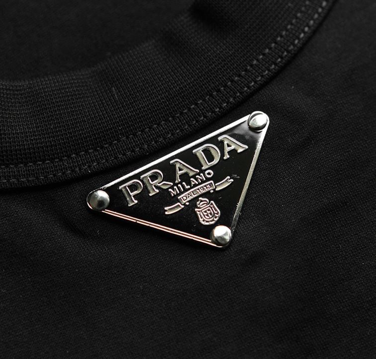 PRADA COTTON T-SHIRT BLACK – PT001