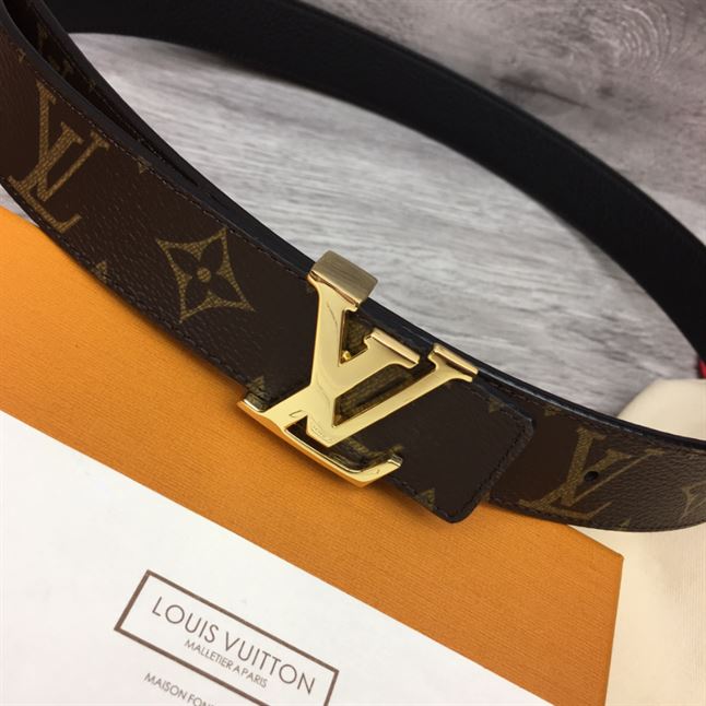 LOUIS VUITTON LV INITIALES 30MM REVERSIBLE BELT MONOGAM – LBE082