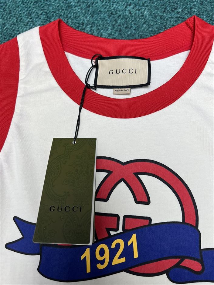 GUCCI INTERLOCKING G 1921 PRINT COTTON TOP – GGS041