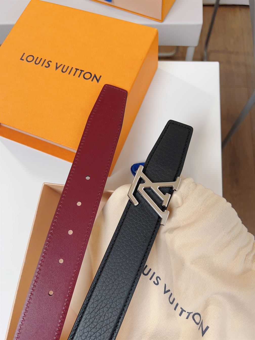 LOUIS VUITTON HERITAGE 35MM REVERSIBLE BELT – LBE024