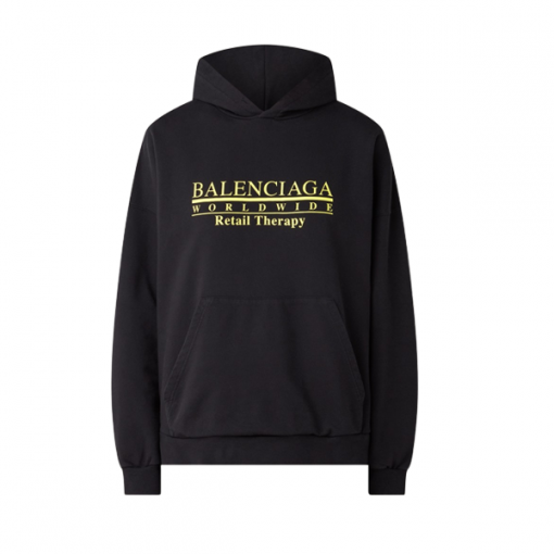BALENCIAGA RETAIL THERAPY LOGO HOODIE – BH005