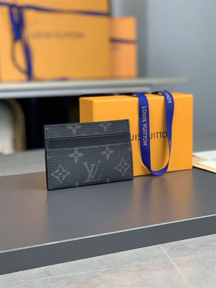 LOUIS VUITTON DOUBLE CARD HOLDER MONOGRAM ECLIPSE CANVAS – WLV020