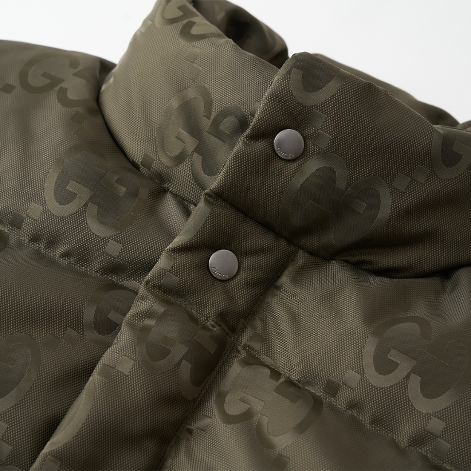 GUCCI Jumbo Canvas Down Green Jacket – GCJ050