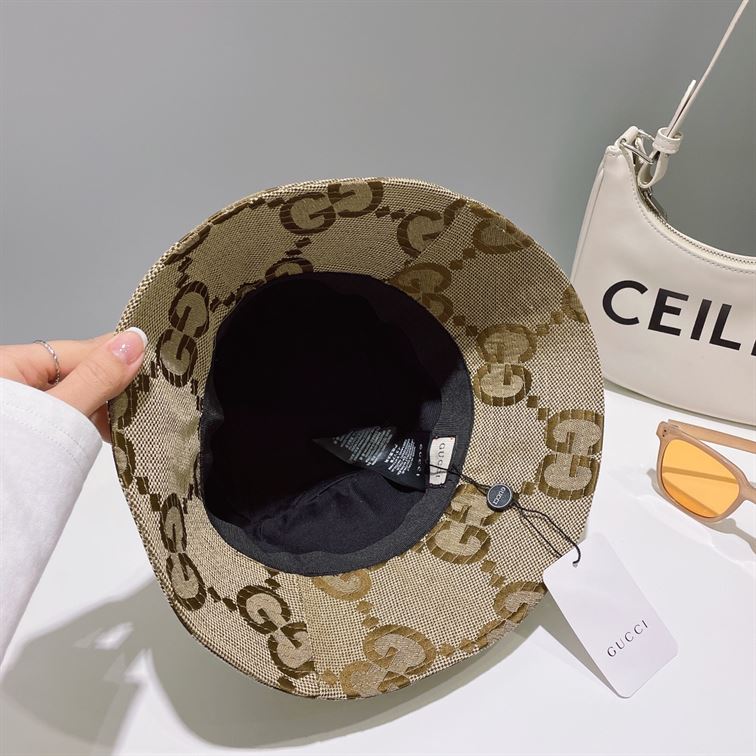 GUCCI JUMBO GG CANVAS BUCKET HAT – GH161