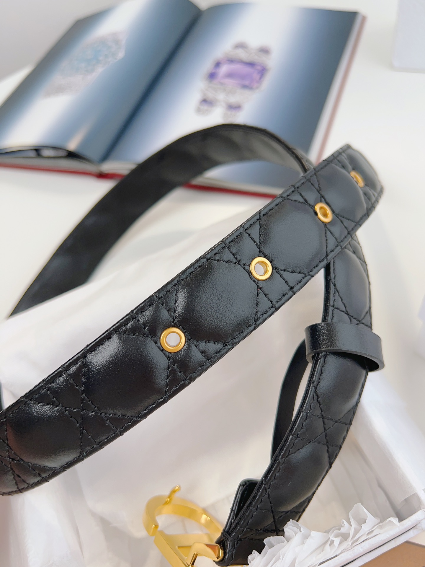 DIOR BLACK 30 MONTAIGNE BELT – DB013