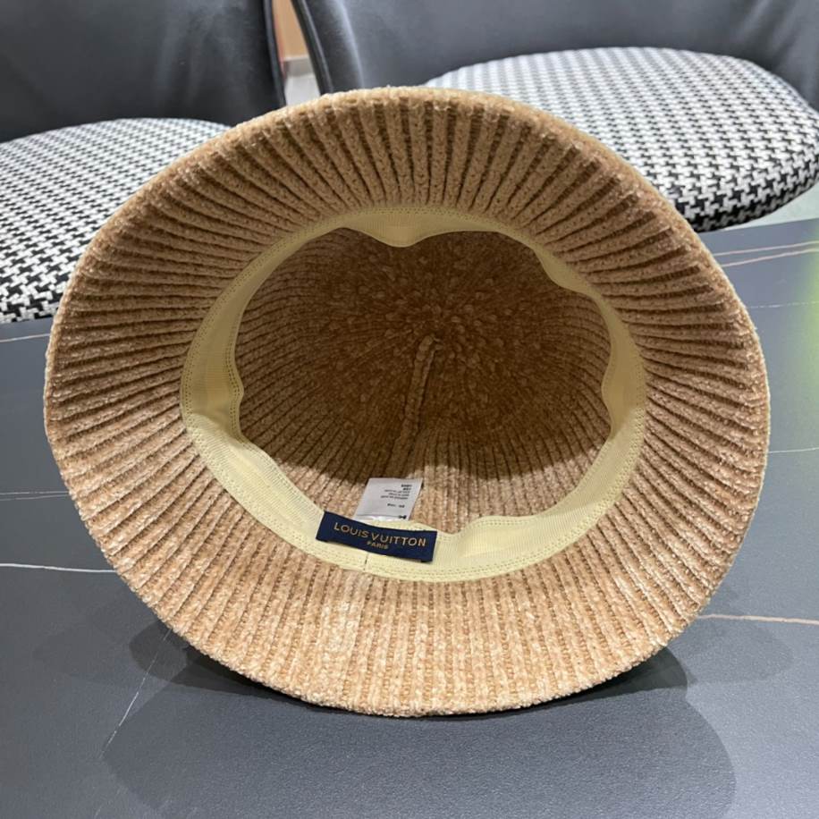 Louis Vuitton Bucket Corduroy Dome Light Brown Hats – LVC006
