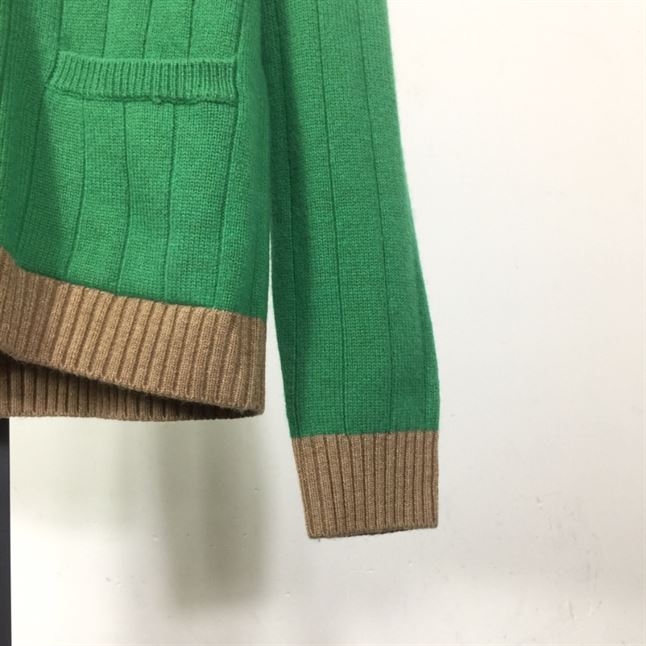 GUCCI WEB-STRIPE WOOL CARDIGAN GREEN – GCK040