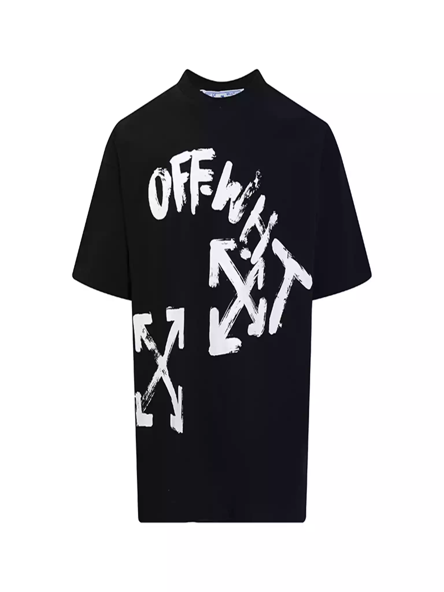 PAINT SCRIPT OVER SKATE S/S TEE IN BLACK – OWS019