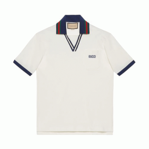 GUCCI COTTON PIQUET POLO SHIRT – GGS042