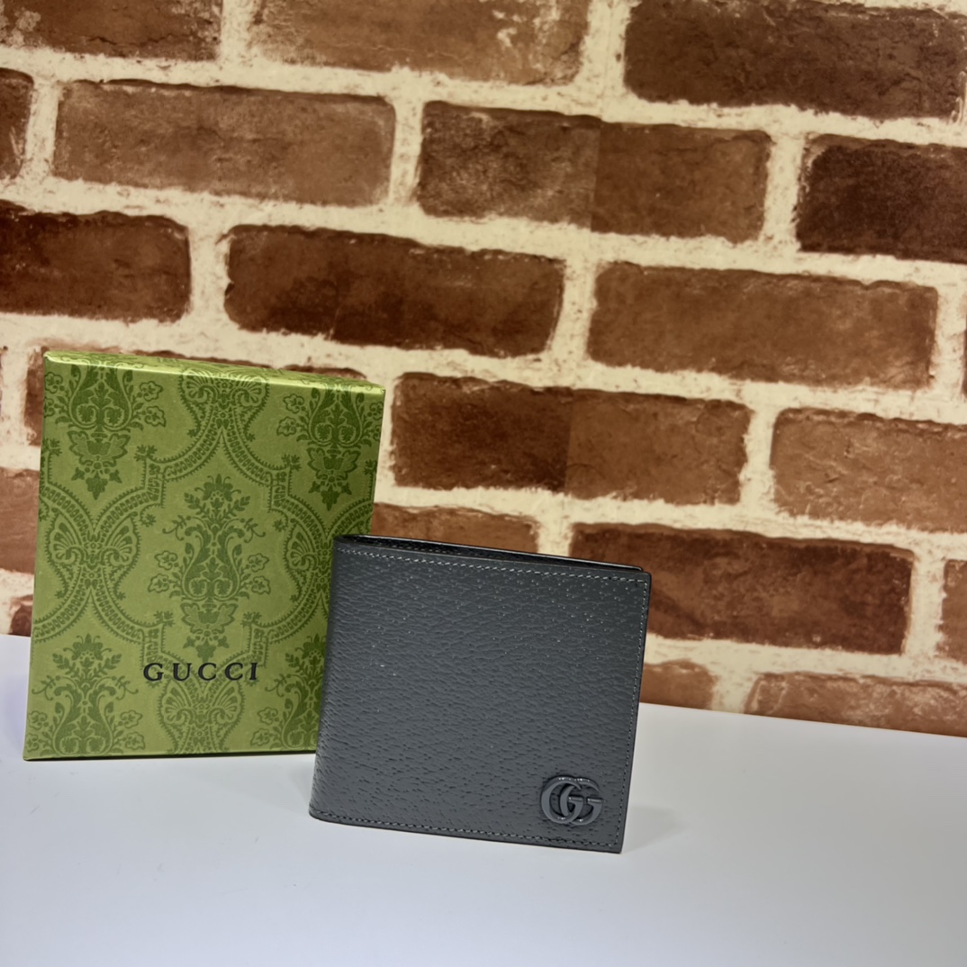 GUCCI GG BI-FOLD WALLET BLACK LEATHER – WLG039