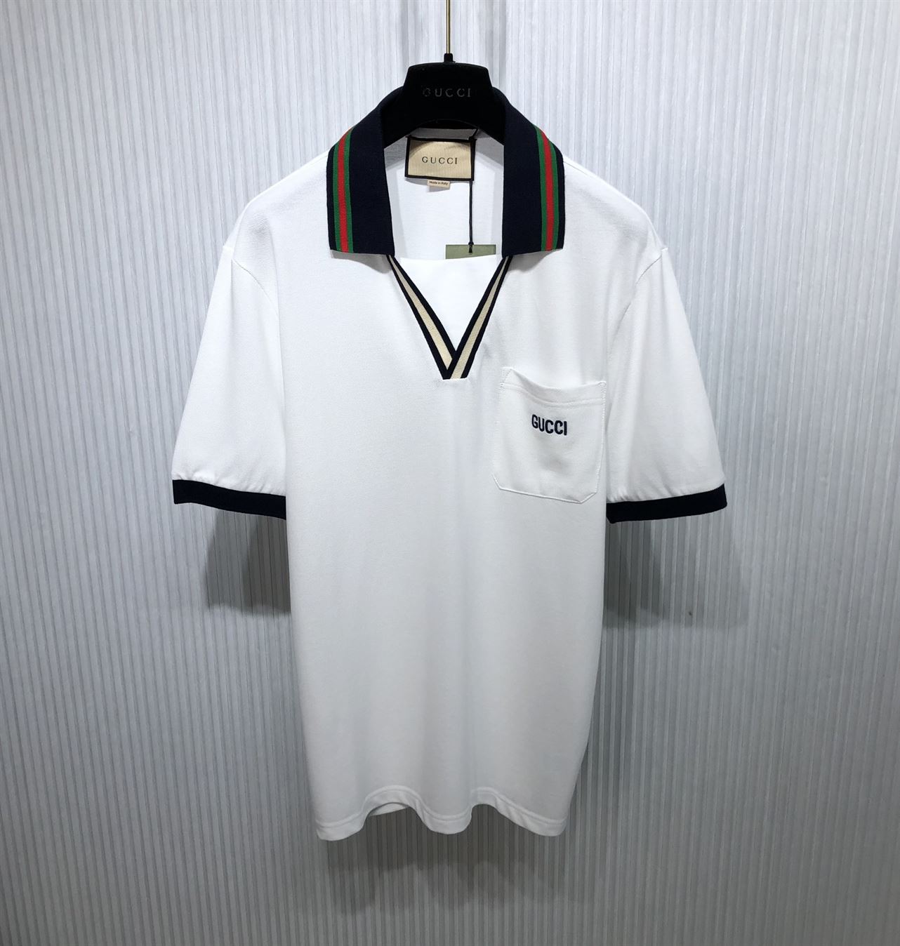 GUCCI COTTON PIQUET POLO SHIRT – GGS042