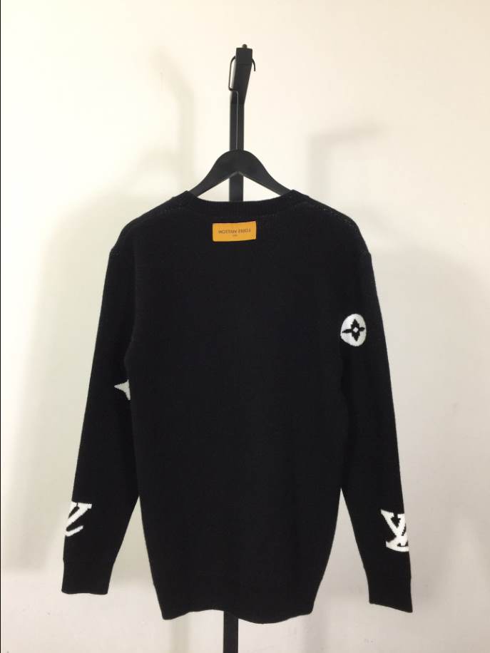 Louis Vuitton Black LV Logo Sweatshirts Coat – LH071
