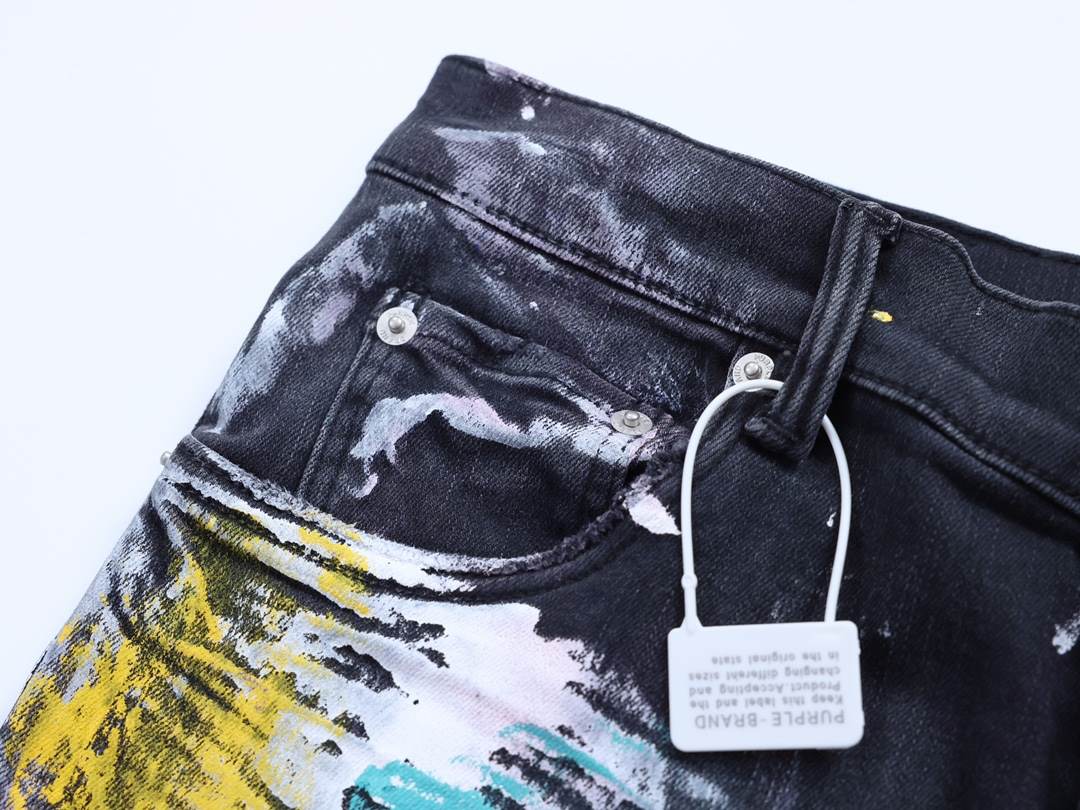 Amiri Paint Splatter Distressed Black Jeans – AMIJ045