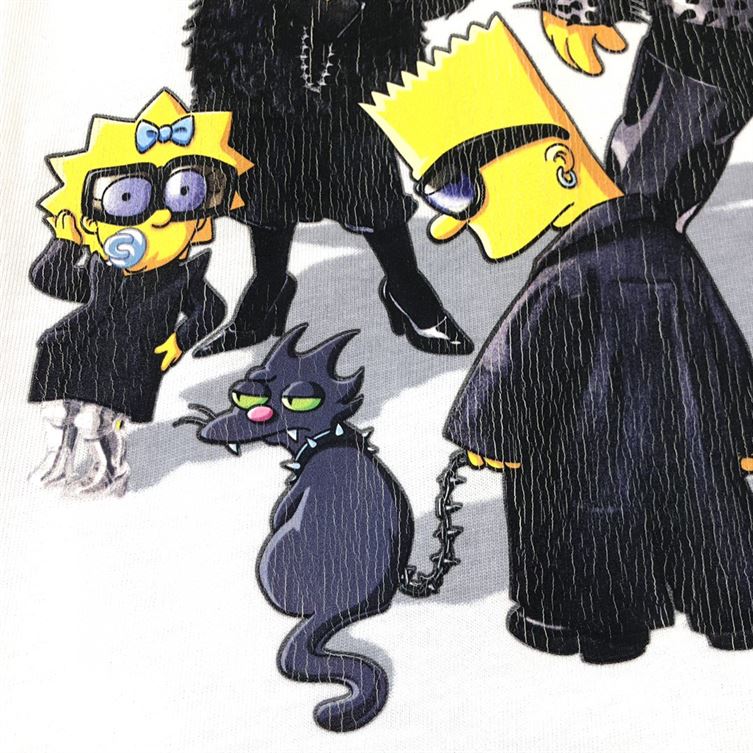 BALENCIAGA MEN’S THE SIMPSONS TM  20TH TELEVISION T-SHIRT OVERSIZED IN WHITE – BAS005
